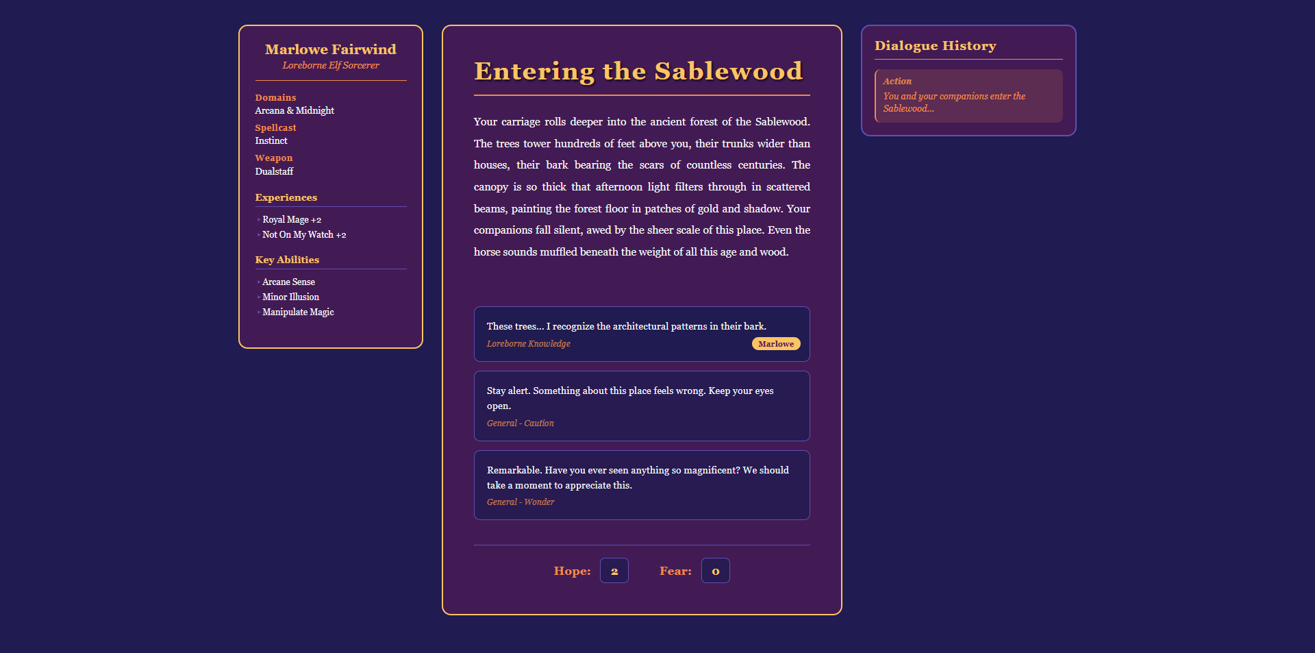 say hello [USER] to your [ADVENTURE]